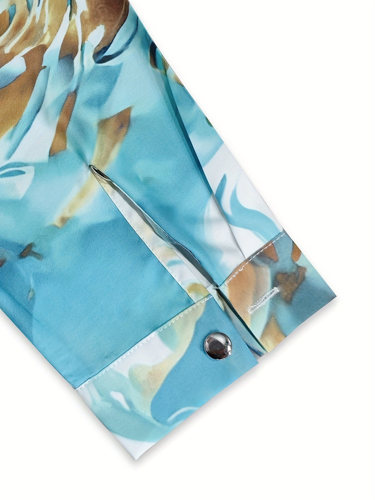 Damesblouse met abstracte print en knoopsluiting
