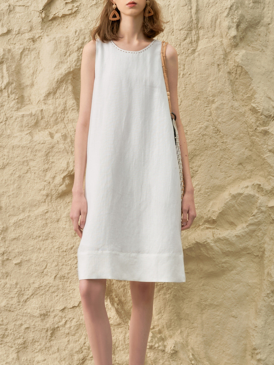 Solid A- Line Dress