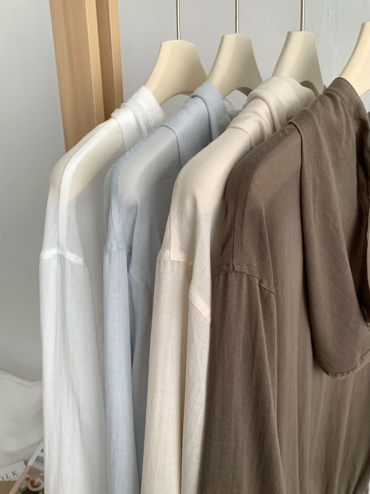 Lyocell Linen Hooded Zip-Up Shirt