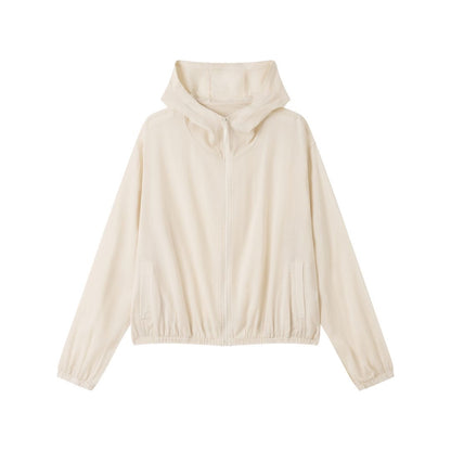 Lyocell Linen Hooded Zip-Up Shirt