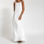 A halter-neck dress