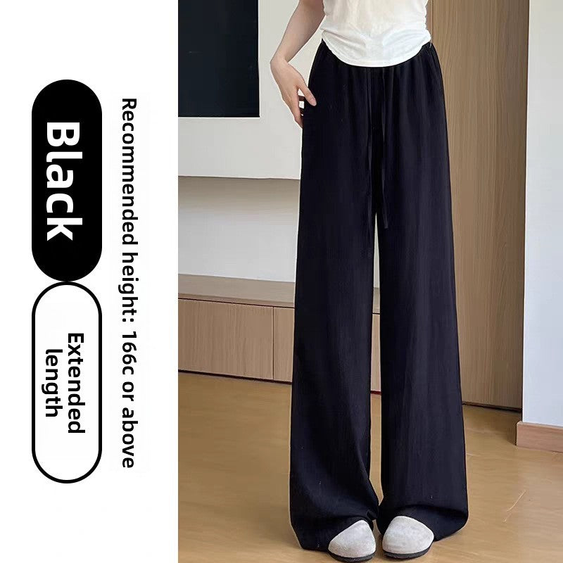Womens High Waisted Wide Leg Linen Pants
