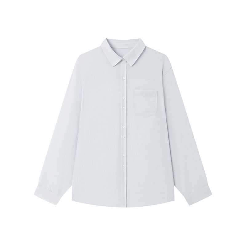 Womens Tencel Linen Cardigan Shirt Button Up Solid Color