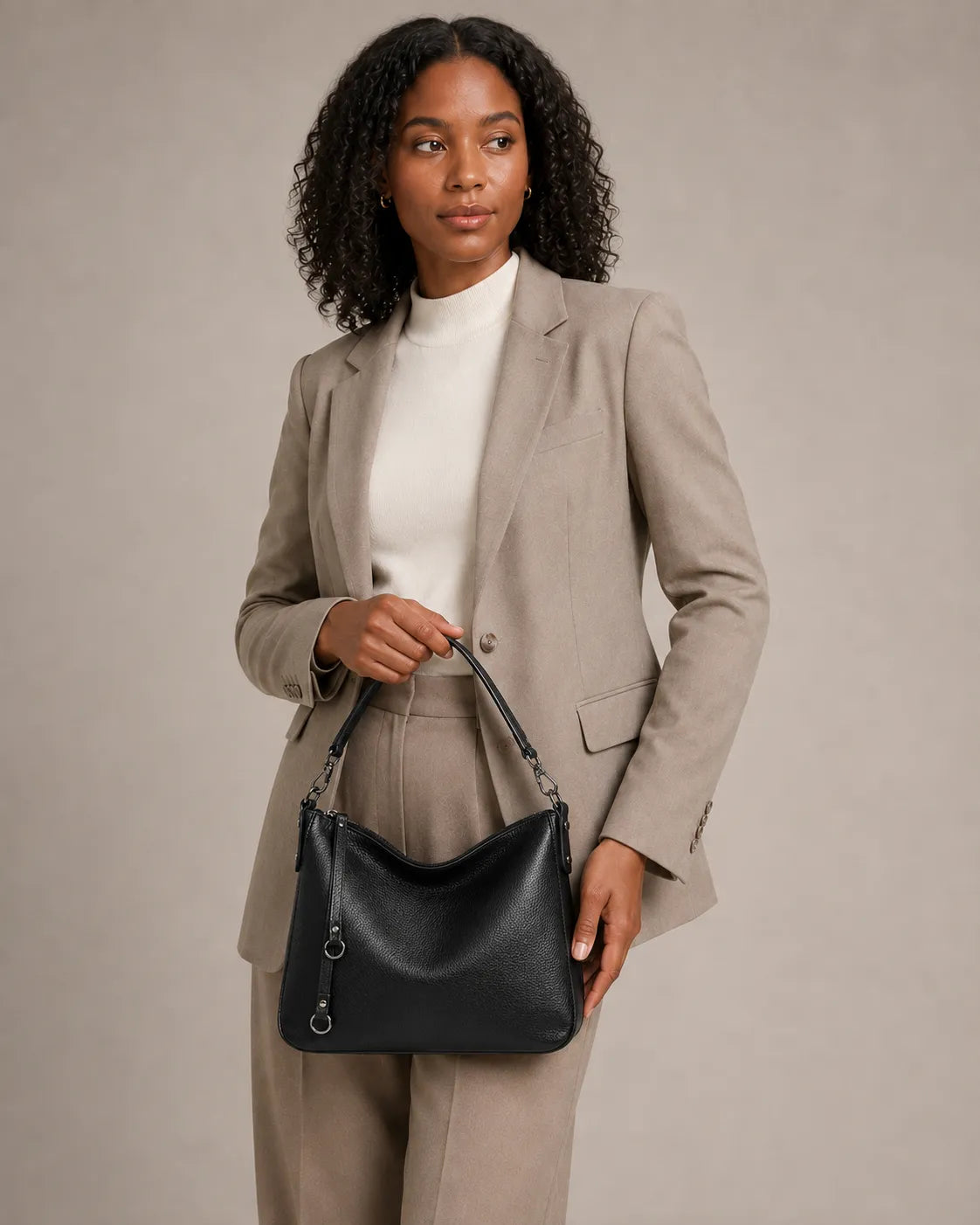 Soft Genuine Leather Hobo Shoulder Bag for Women – Noémie