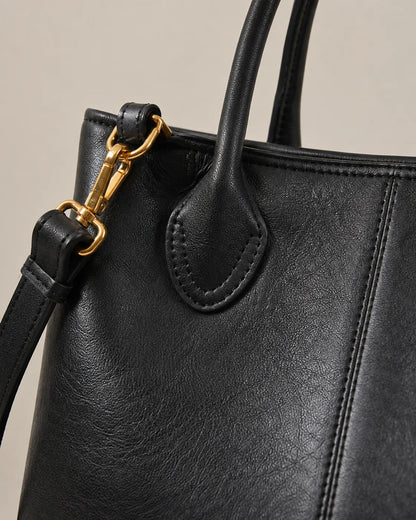 Grote Gestructureerde Tote Bag van Echt Leer voor Dames – Odile