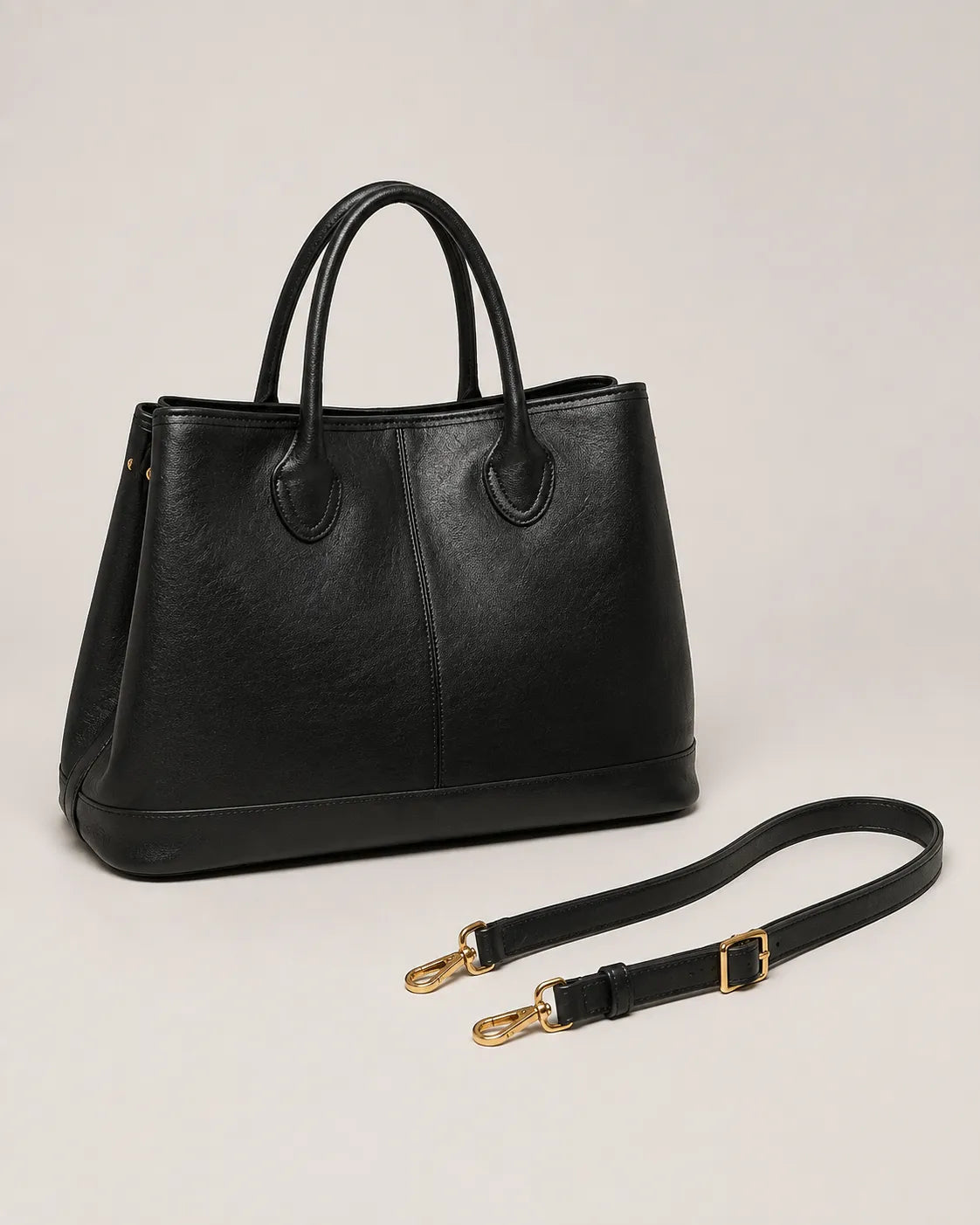 Grote Gestructureerde Tote Bag van Echt Leer voor Dames – Odile