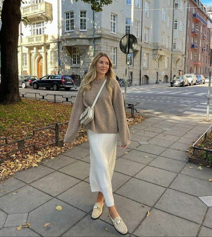 Dames maxi rok met hoge taille