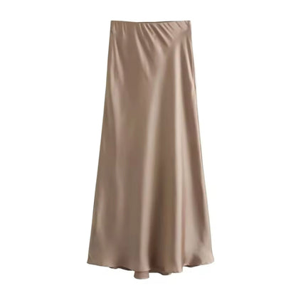 Dames maxi rok met hoge taille