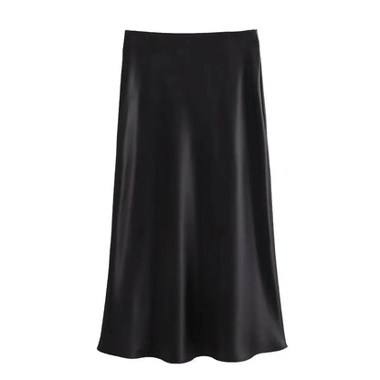 Dames maxi rok met hoge taille