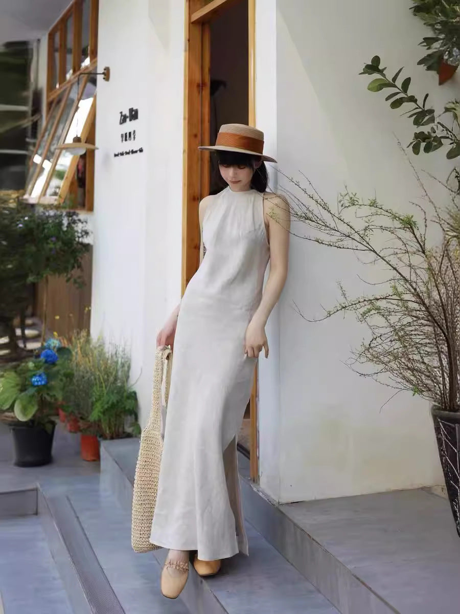 Linen Sleeveless Dress