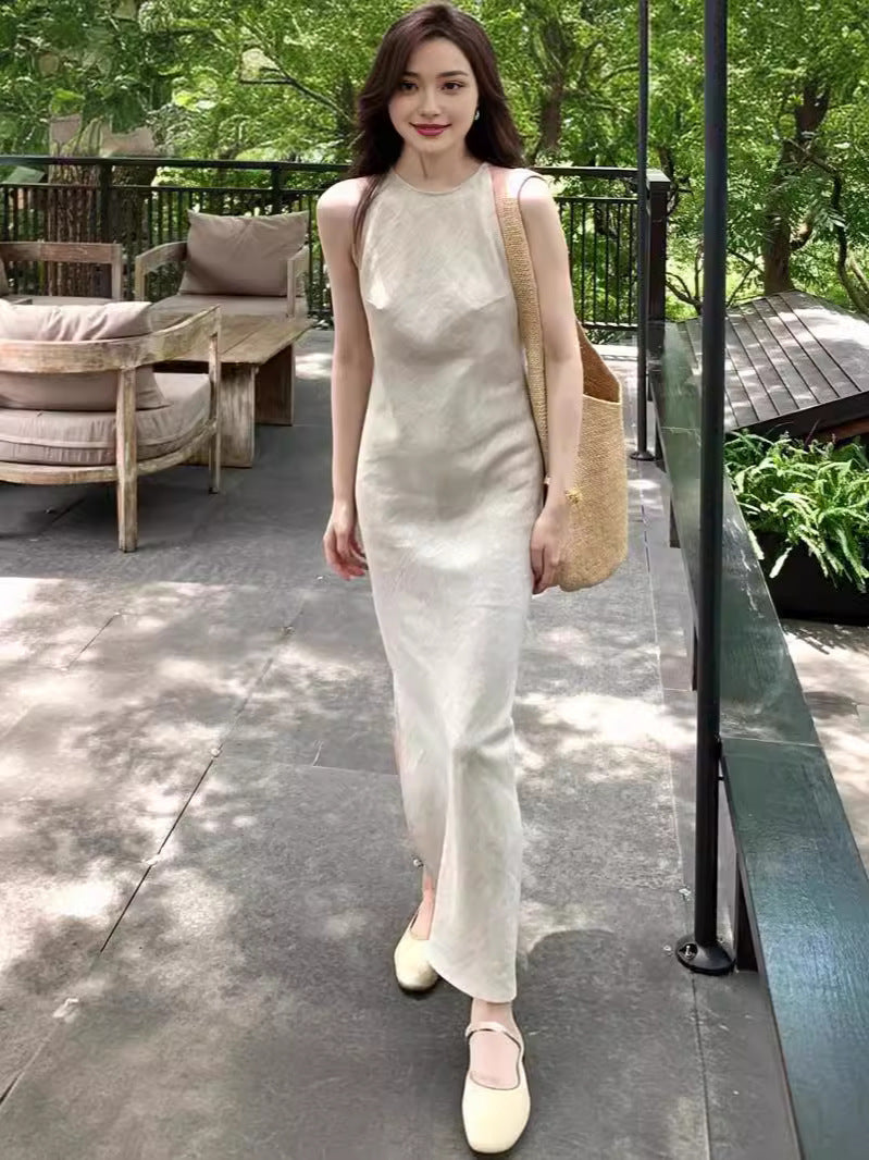 Linen Sleeveless Dress