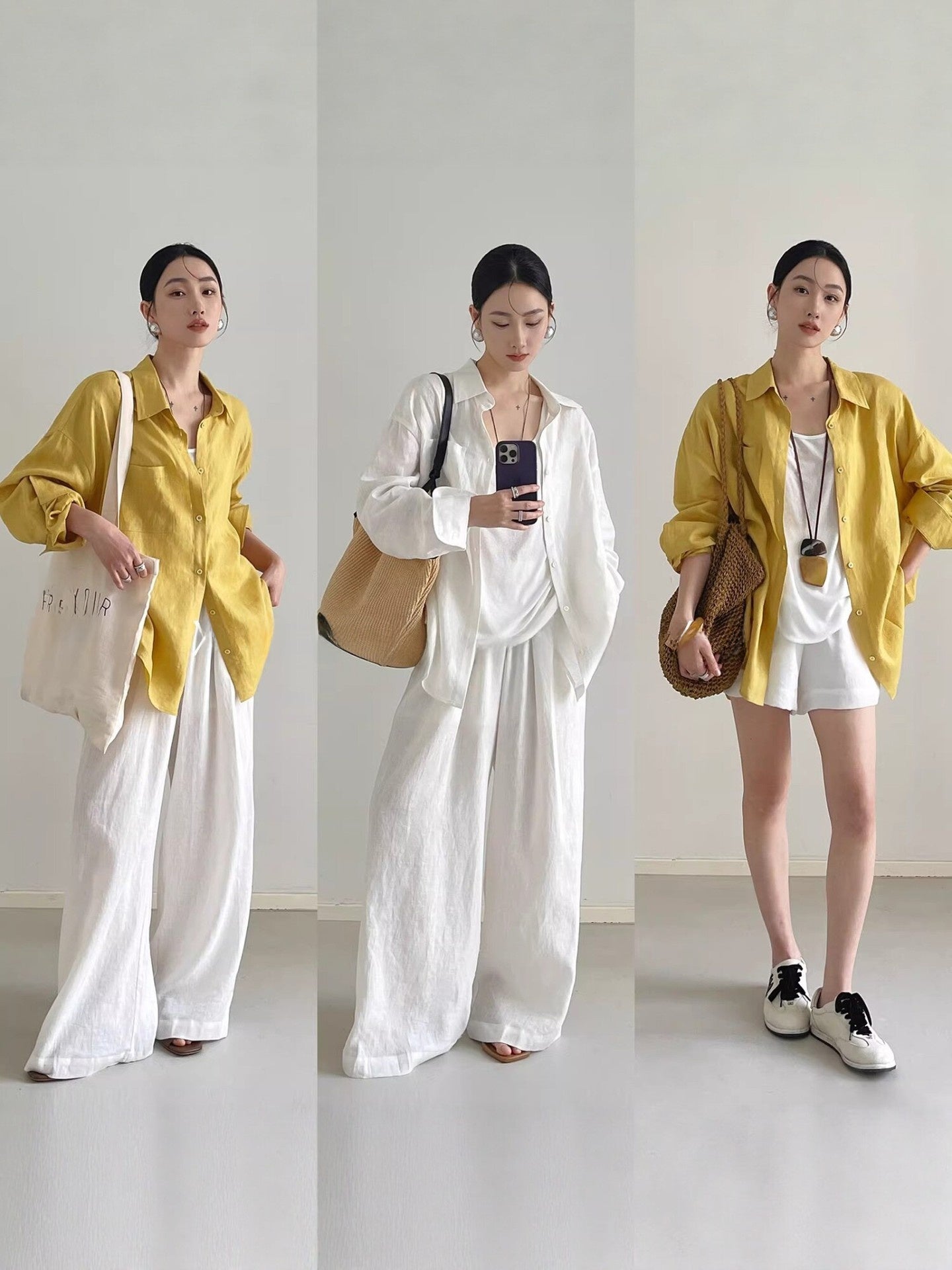 Women's Loose Fit Linen Shirt