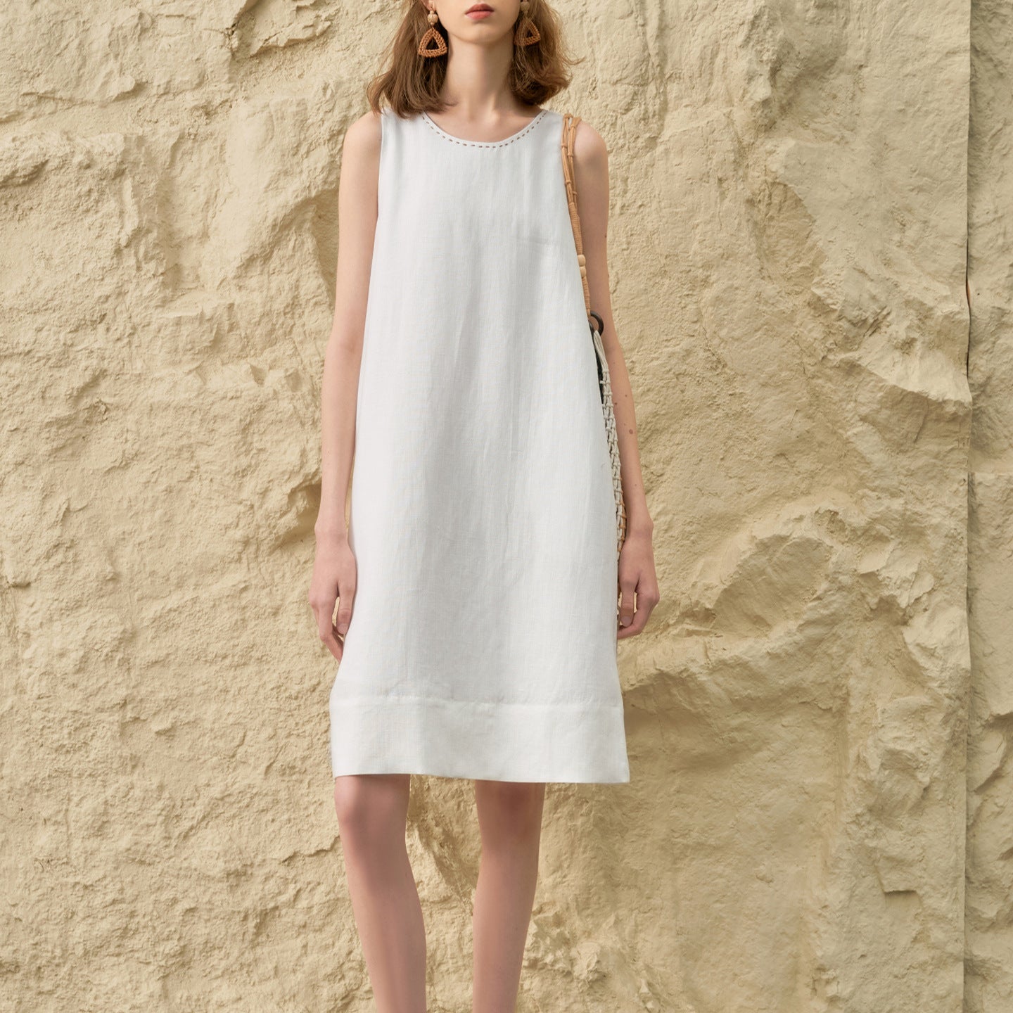 Solid A- Line Dress