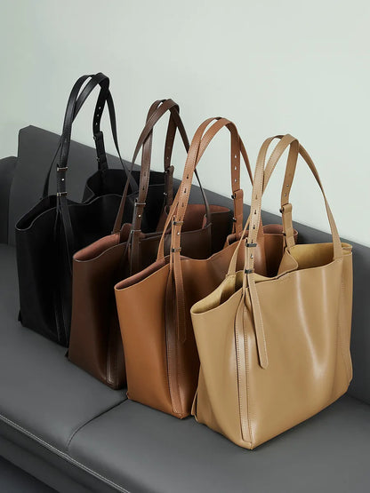 Oversized Genuine Leather Tote Bag for Women – Rosalind
