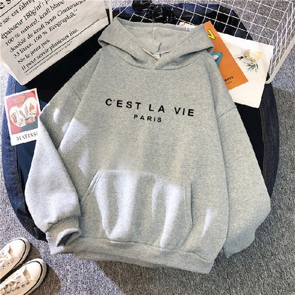 Dames oversized hoodie met buikzak