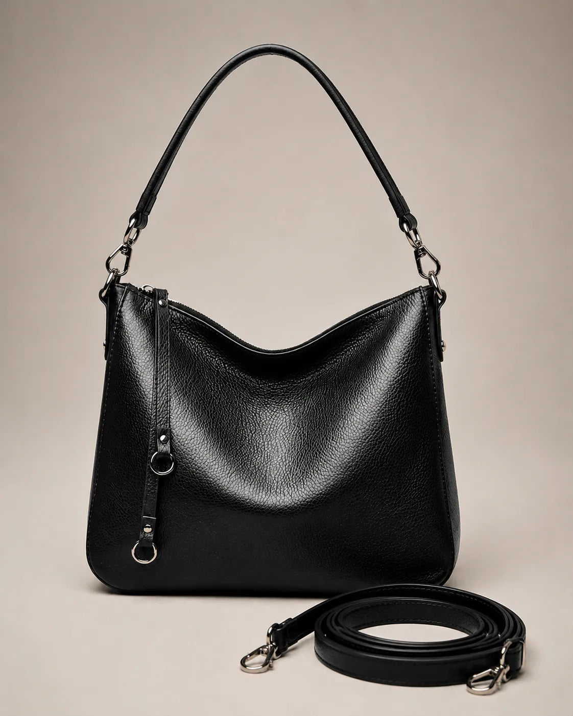 Soft Genuine Leather Hobo Shoulder Bag for Women – Noémie
