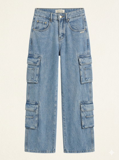 Baggy Cargo Jeans with Relaxed Fit