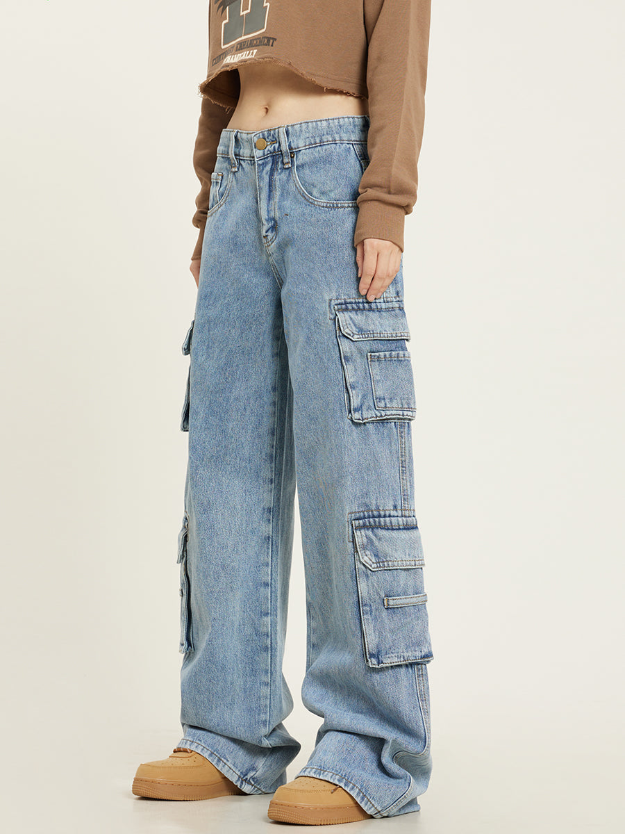 Baggy Cargo Jeans with Relaxed Fit - product photo 4