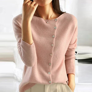 Button-Front Cardigan with Relaxed Comfort Fit - product photo 4