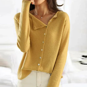 Button-Front Cardigan with Relaxed Comfort Fit - product photo 5