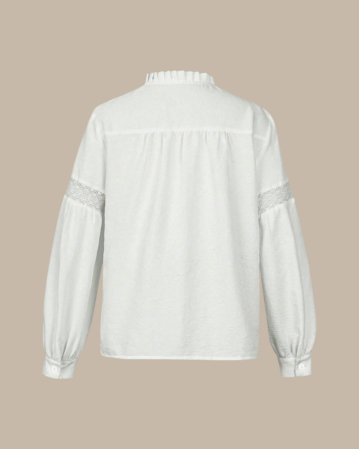 Casual Ruffle Blouse with Wavy Texture - product photo 3
