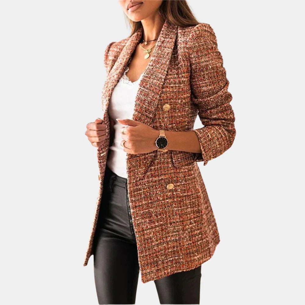 Check Pattern Blazer with Slim Fit - product photo 3