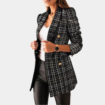 Check Pattern Blazer with Slim Fit - product photo 4