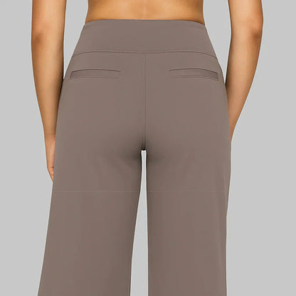 High-Waisted Straight-Leg Trousers with Pockets - product photo 11