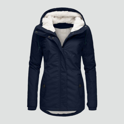 Hooded Winter Coat with Fleece Lining - product photo 2