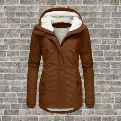 Hooded Winter Coat with Fleece Lining - product photo 3