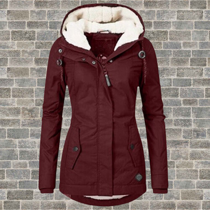 Hooded Winter Coat with Fleece Lining - product photo 5