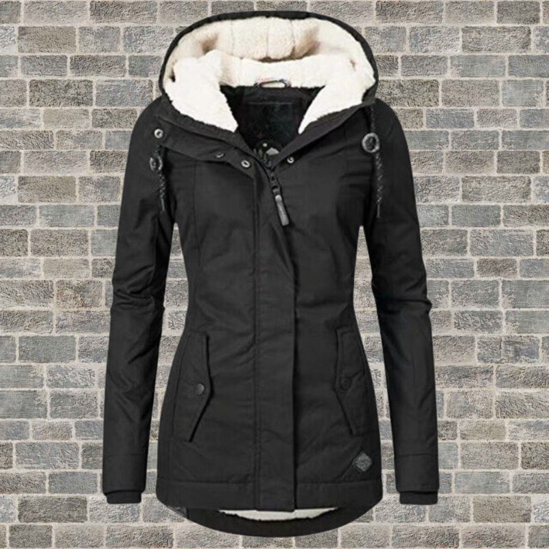 Hooded Winter Coat with Fleece Lining - product photo 6