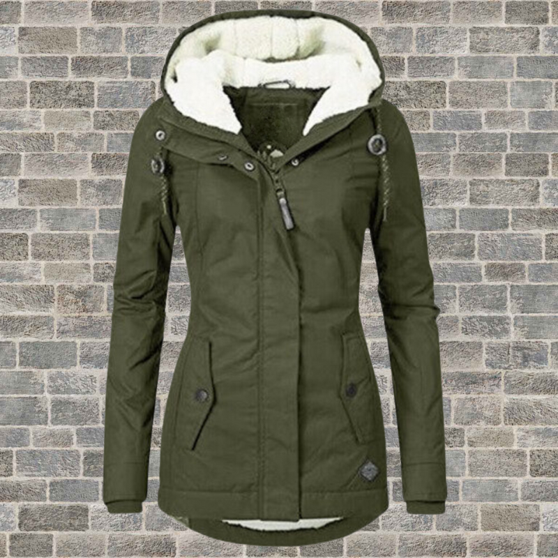 Hooded Winter Coat with Fleece Lining - product photo 7