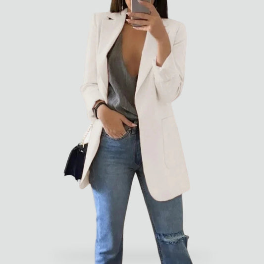 Long Blazer with Minimalist Design