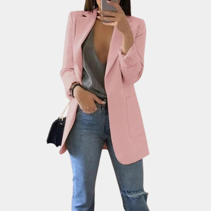 Long Blazer with Minimalist Design - product photo 2