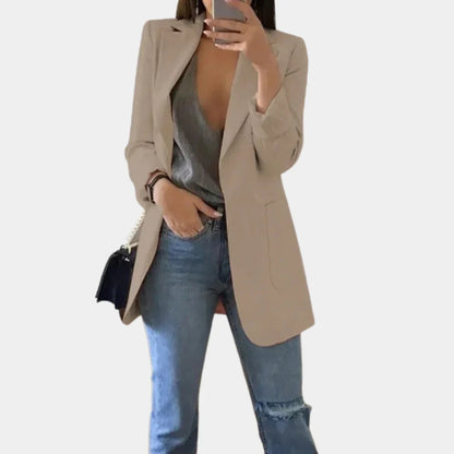 Long Blazer with Minimalist Design - product photo 3