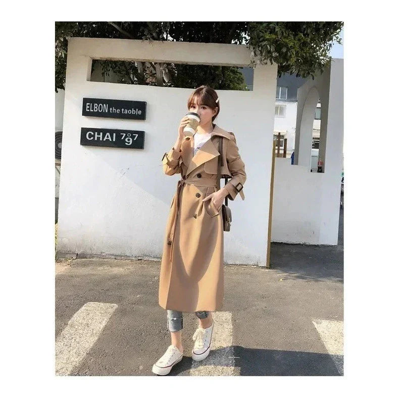 Long Trenchcoat with Double Button Closure - product photo 12