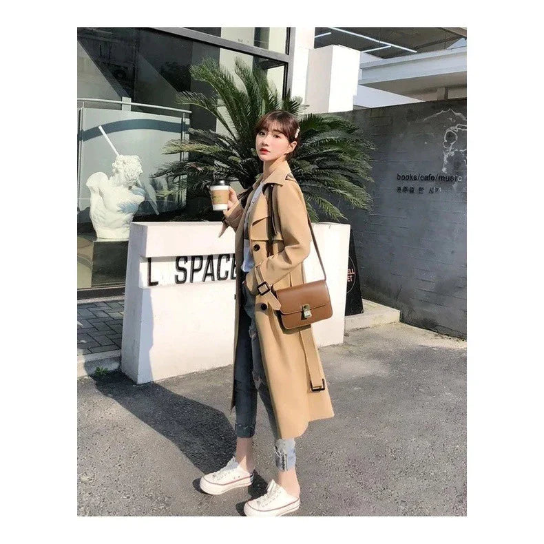 Long Trenchcoat with Double Button Closure - product photo 13
