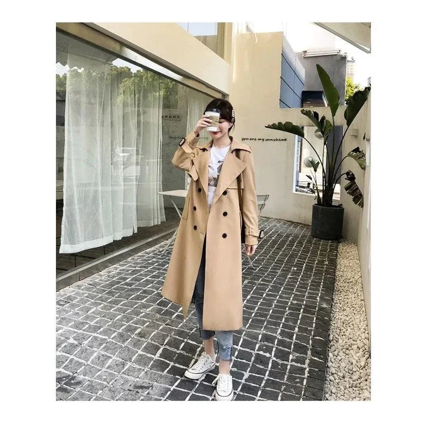 Long Trenchcoat with Double Button Closure - product photo 14