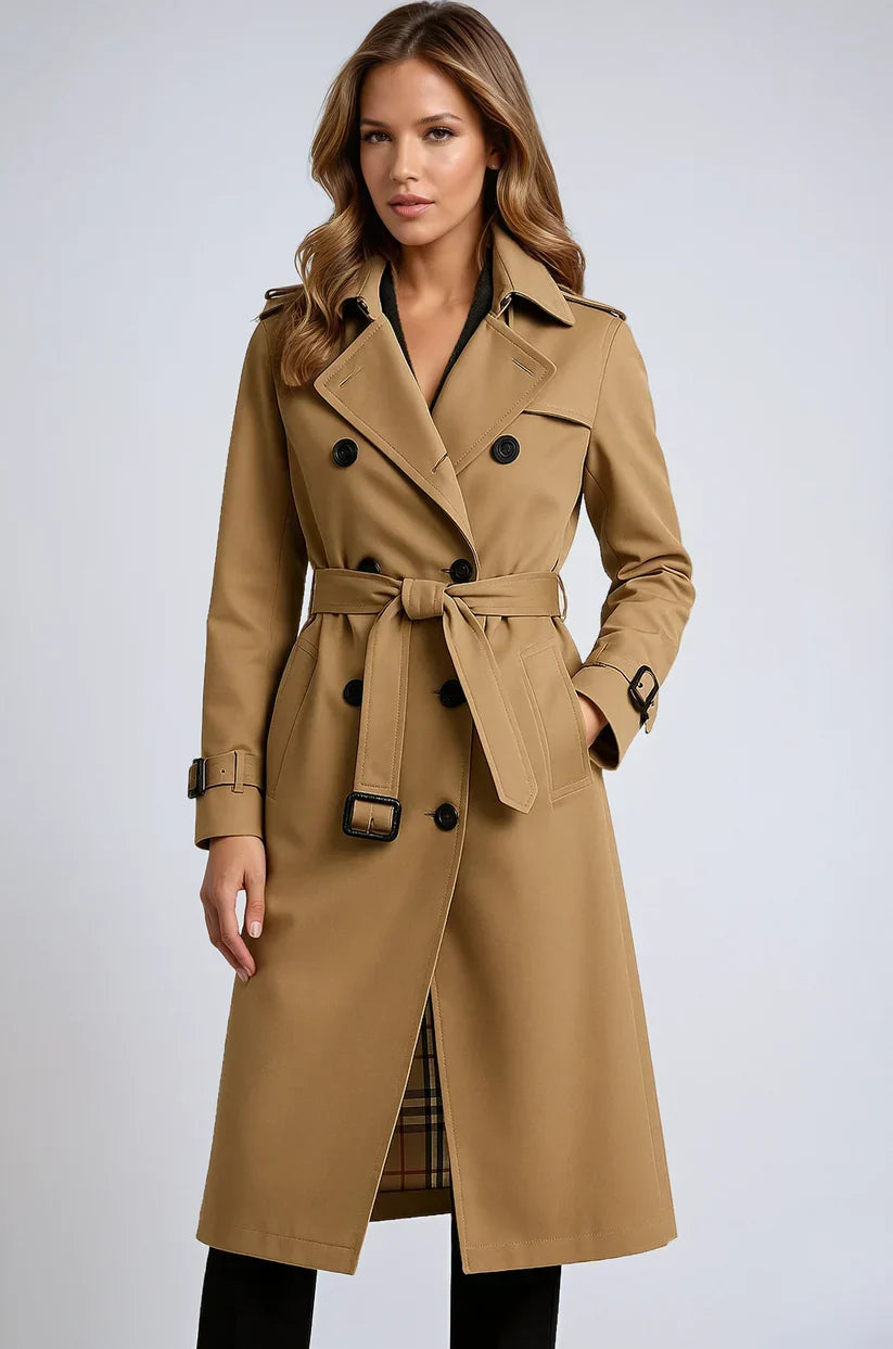 Long Trenchcoat with Double Button Closure - product photo 2