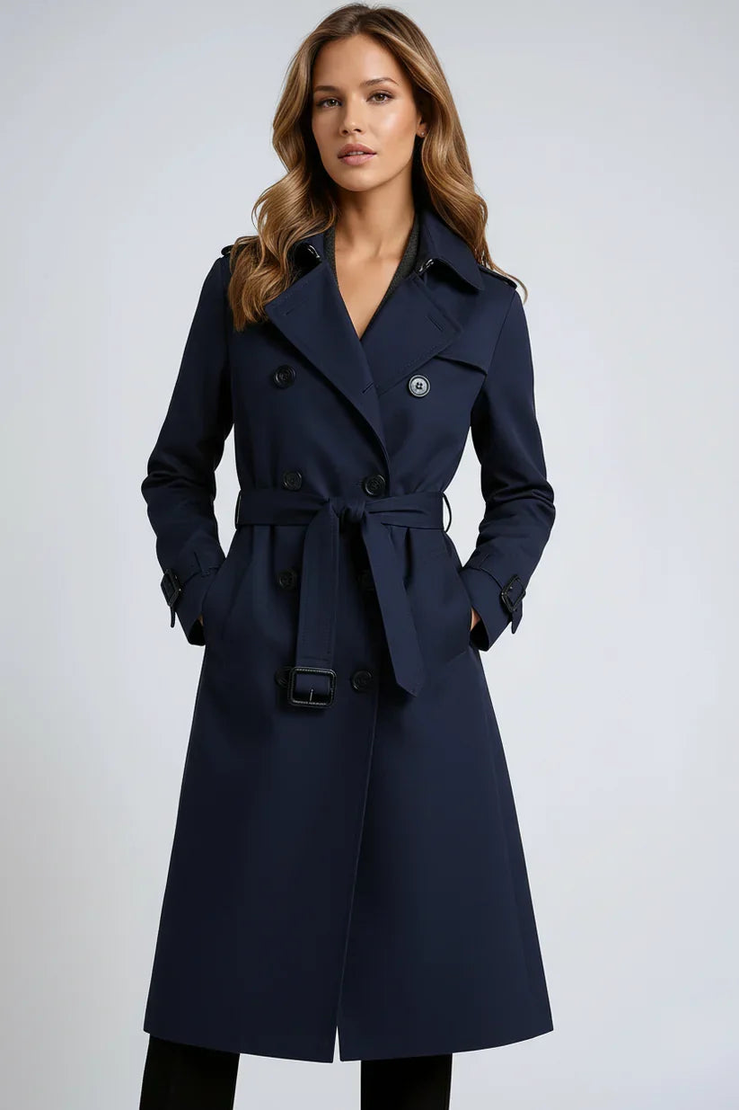 Long Trenchcoat with Double Button Closure - product photo 3