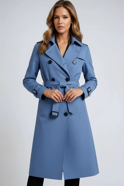 Long Trenchcoat with Double Button Closure - product photo 5