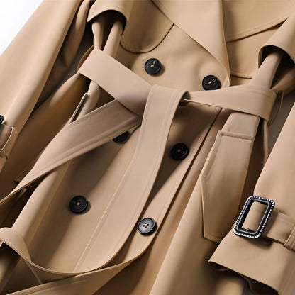 Long Trenchcoat with Double Button Closure - product photo 9