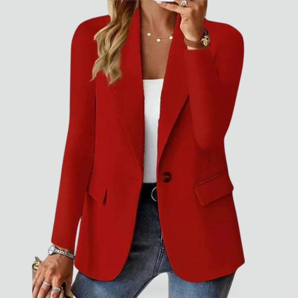 Minimalist Blazer with Long Sleeves