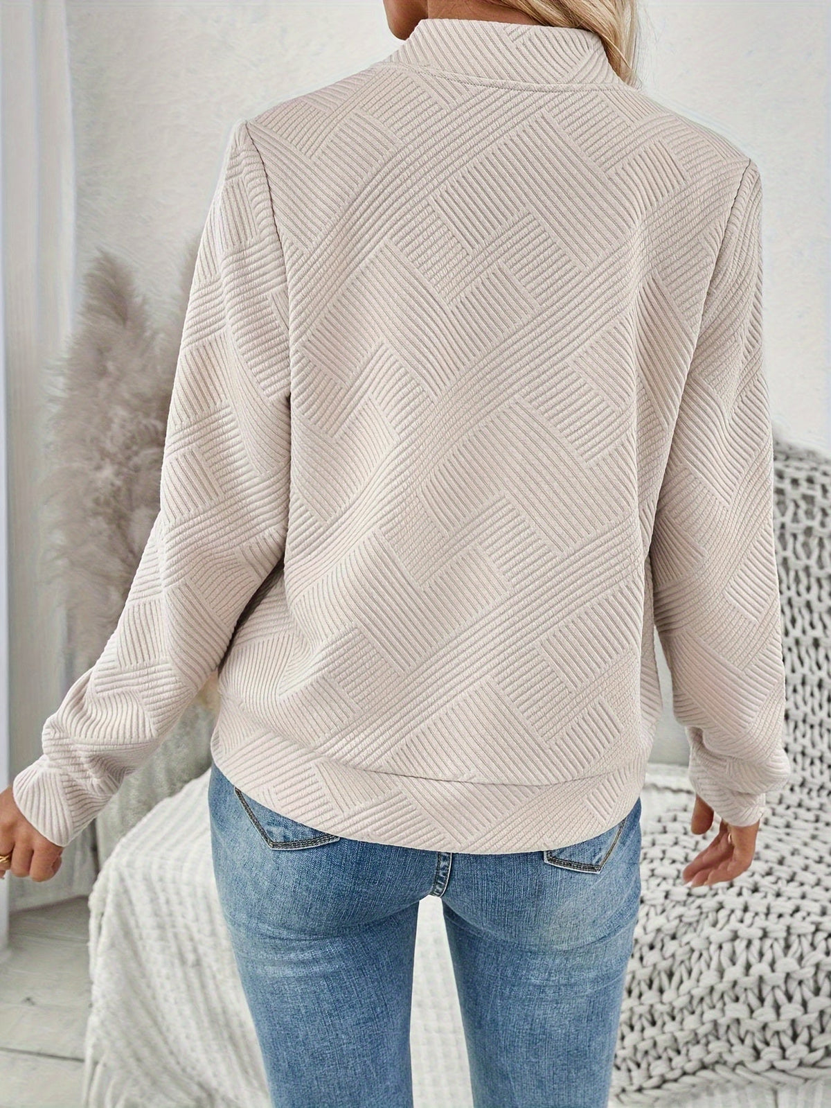 Quilted Bomber Jacket with Zip Fastening - product photo 3