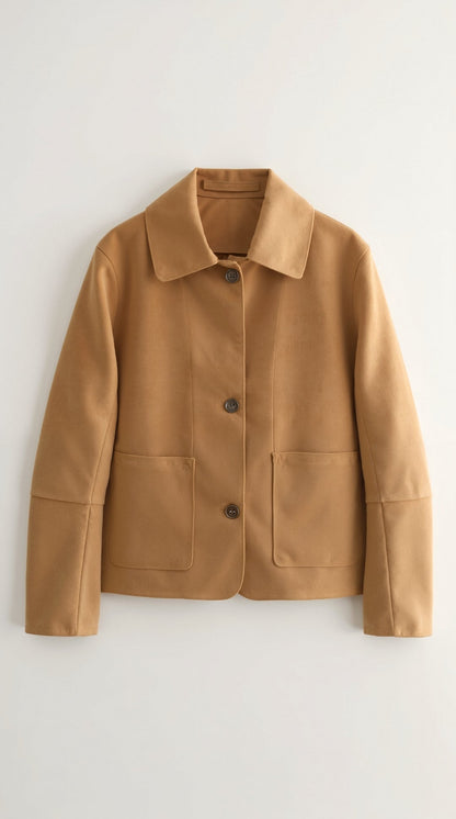 Short Button-Front Jacket for Casual Days - product photo 2