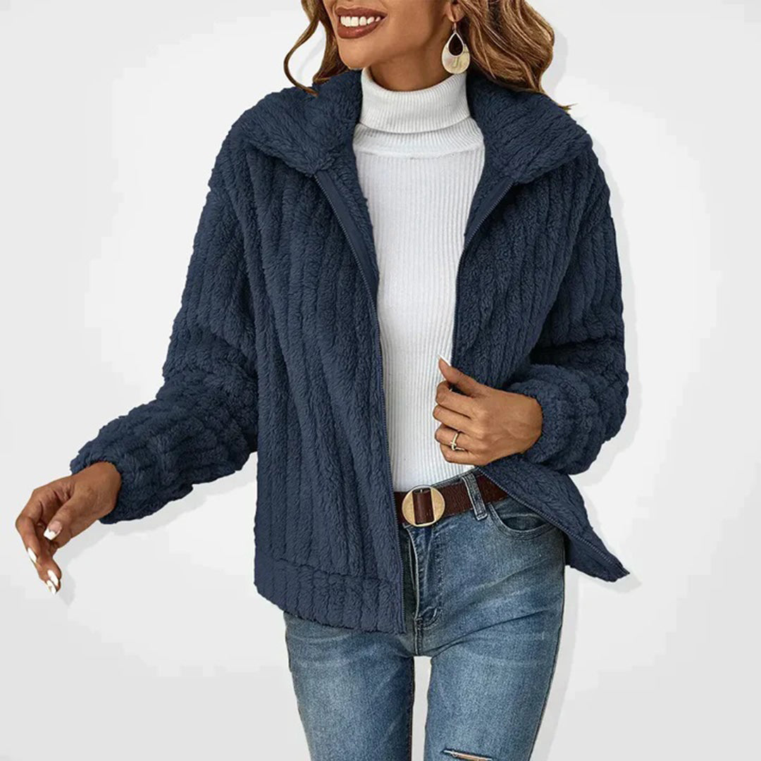Soft Fleece Jacket with Warm Lining and Zip - product photo 4