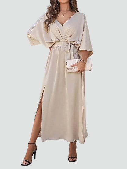 Summer Maxi Dress with V-Neck and Loose Fit - product photo 7