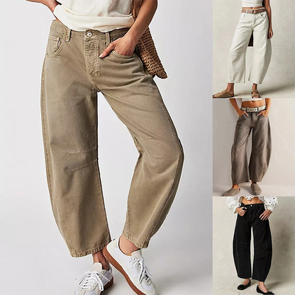 Wide-Leg Trousers with Relaxed Fit