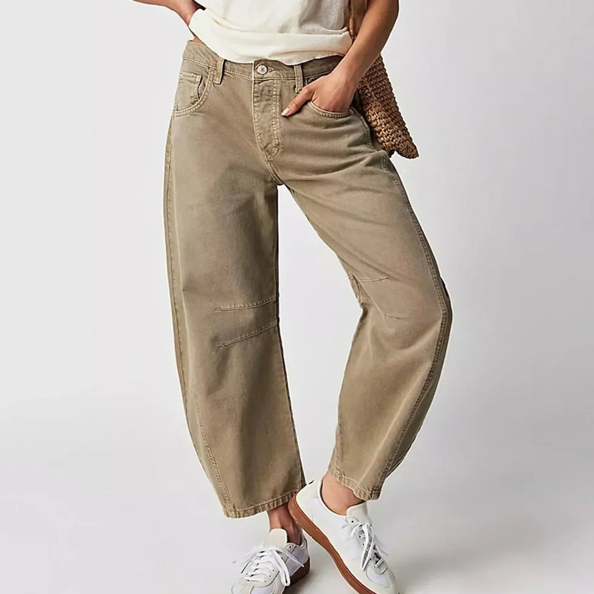 Wide-Leg Trousers with Relaxed Fit - product photo 2